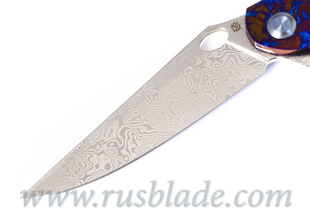 Cheburkov Full Custom Raven Damascus Timascus - фотография 
