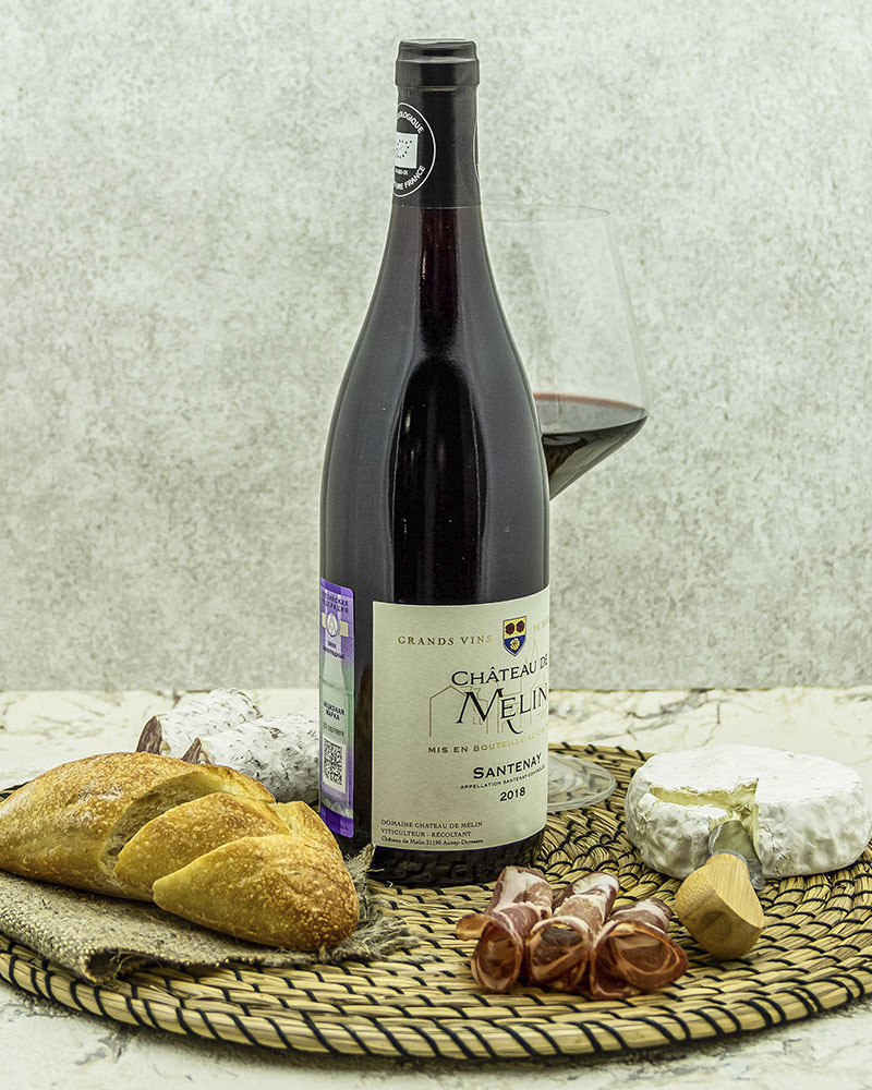 Вино Chateau De Melin Шато де Мелан Сантене Красное Cухое 2018 г.у. 13% 0,75 л, Франция