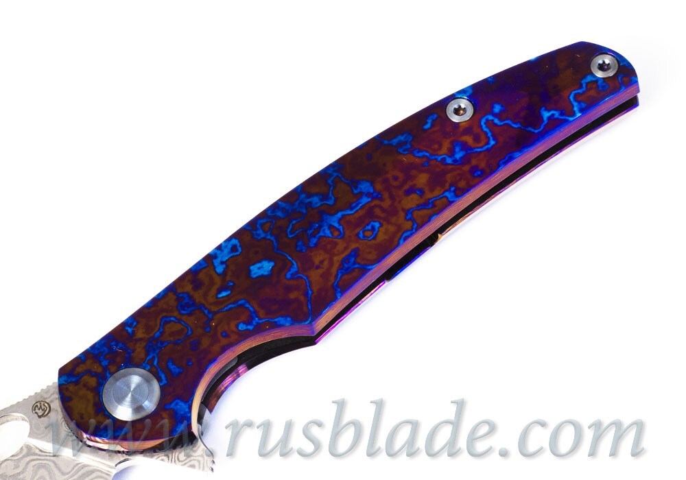 Cheburkov Full Custom Raven Damascus Timascus - фотография 