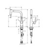 Hansgrohe Metris M71 14834800 Смеситель для кухни с выдвижным изливом и лейкой