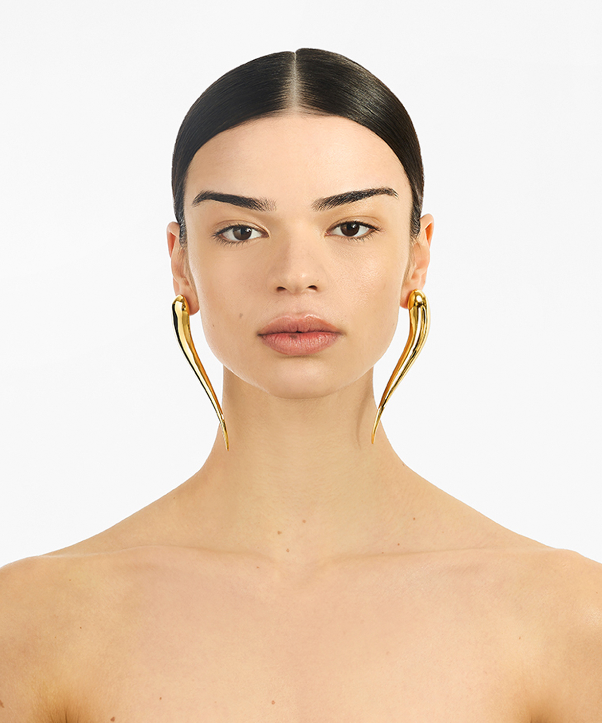 Серьги Nail Twist Gold