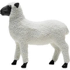 Фигура декоративная Happy Sheep Wool «Счастливая овечка в шерсти» 28 см, Белый
