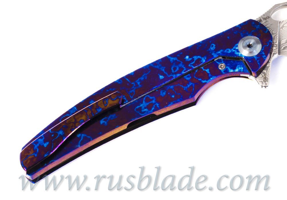 Cheburkov Full Custom Raven Damascus Timascus - фотография 