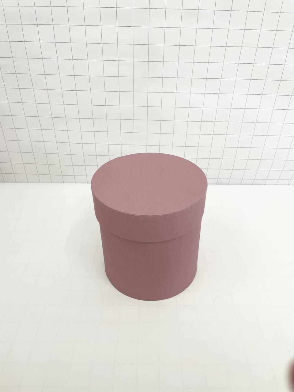 Цилиндр одиночный, 15*15 см, Тускло-аморантно-розовый, 1 шт.