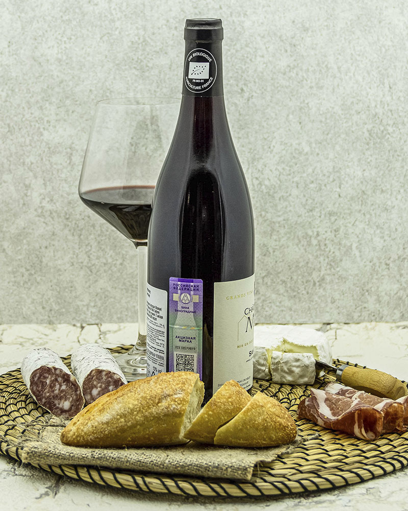 Вино Chateau De Melin Шато де Мелан Сантене Красное Cухое 2018 г.у. 13% 0,75 л, Франция
