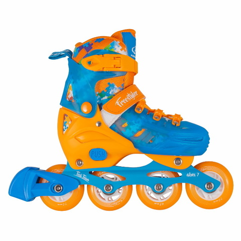 Роликовые коньки Tech Team Deco Freestyler р.36-39 (L) оранжевый Роликовые коньки Tech Team Deco Freestyler р.36-39 (L) оранжевый