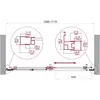 BelBagno Luce LUCE-BF-1-120-C-NERO Душевая дверь, цвет: чёрный