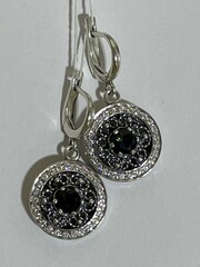 Ришелье ( серьги из серебра)