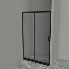 BelBagno Uno UNO-195-BF-1-130-C-NERO Душевой уголок прямоугольный, цвет: чёрный фото