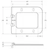 BelBagno Due BB7107CHR/SC Унитаз подвесной безободковый, с сиденьем дюропласт soft close, цвет: белый