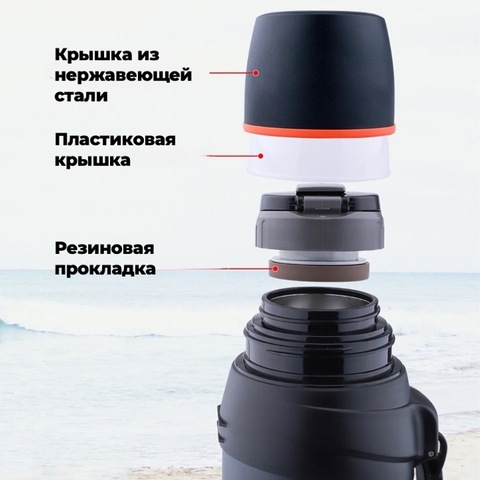 Картинка термос Dkadi KD938-2 Blue - 6