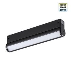 359950 PORT NT25 214 черный Трековый светильник с переключ. цв. темпер. IP20 LED 3000К\4000К\6000К 10W 90-240V VECTOR