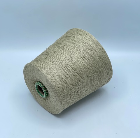 Бобинная пряжа,Cotton, 1693м. 100%Хлопок, Фисташковый крем(4077), 39257
