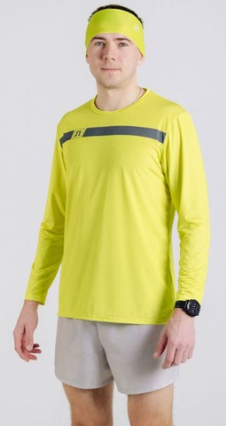 Беговая рубашка лонгслив Noname Miler T-Shirt Ls Ux 25 Sulfur Yellow