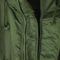 Парка Alpha Industries N-3B Regular Fit Sage Green (Зеленая)