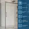 BelBagno MARINO-2-AH-1-140/80-C-GM Душевой уголок