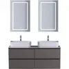BelBagno KRAFT-1200-4C-SO-GSO База под раковину подвесная с фрезерованными ручк. по всей длине фасада с чет-мя выкатн. ящ., Темно-Серый Мат.,1200x455x500