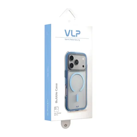 Чехол VLP Bubble Case iPhone 18 Pro голубой