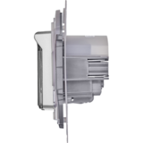 Розетка с заземлением IP44 - Legrand Inspiria - со шторками с защитной крышкой 16А 250В винтовые зажимы - алюминий — фото 6