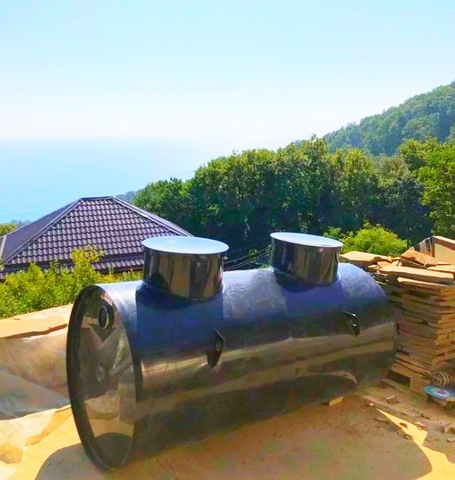 Септик накопительный Канада 25000 л. Горизонтальная (6600x2200x2500см;черный) - арт.556130.4