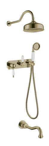 Boheme Medici 308 Смеситель для ванны, встроенный, цвет: бронза