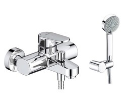 WasserKRAFT Donau 5301 Смеситель для ванны с коротким изливом, цвет: хром фото