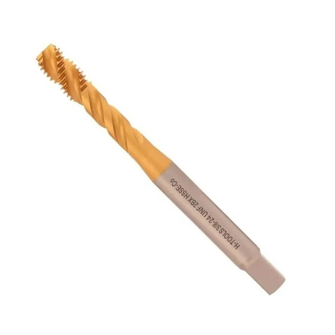 Метчик №6 -40-UNF (Машинный, винт.) DIN371 HSSE-TiN C/2-3P R45 56мм a=3,0 H-Tools 76706ETHT