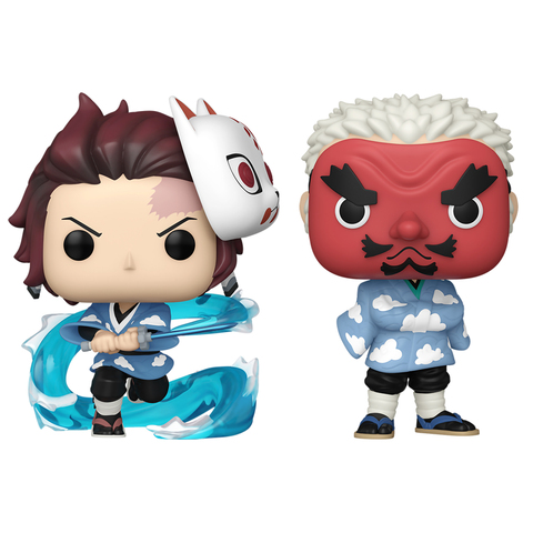 Funko POP! Demon Slayer: Tanjiro Kamado & Sakonji Urokodaki SDCC23 (Exc) 2PK