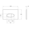BelBagno Stylus CZR-513-TH-R/CZR2316SC/BB026/BB051CR Инсталляция с унитазом, сиденьем и клавишей смыва, цвет: белый