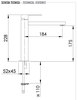 Remer Q-Design QD11LNO Смеситель для раковины, цвет: черный матовый