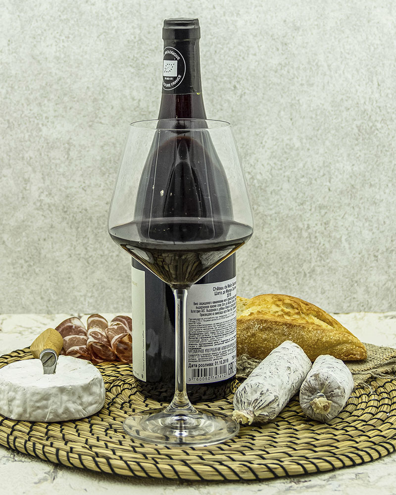 Вино Chateau De Melin Шато де Мелан Сантене Красное Cухое 2018 г.у. 13% 0,75 л, Франция
