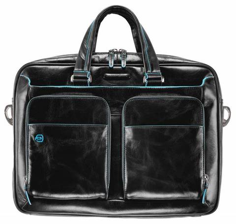 Сумка Piquadro Blue Square CA2849B2/N, чёрный, кожа натуральная