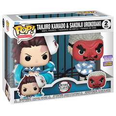 Funko POP! Demon Slayer: Tanjiro Kamado & Sakonji Urokodaki SDCC23 (Exc) 2PK