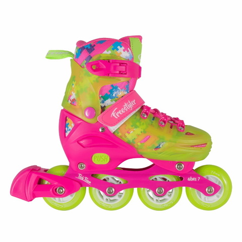 Роликовые коньки Tech Team Deco Freestyler р.32-35 (M) розовый Роликовые коньки Tech Team Deco Freestyler р.32-35 (M) розовый