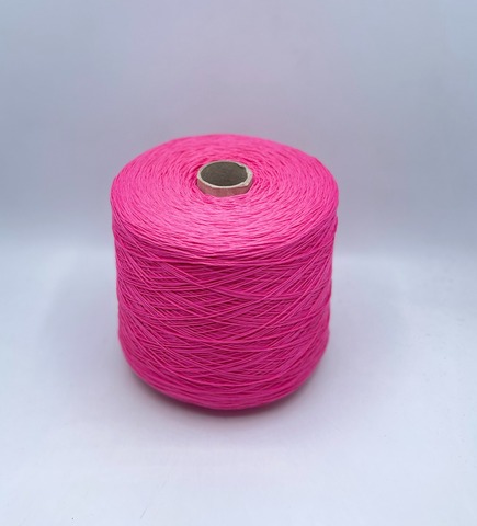 Бобинная пряжа (пр.Италия), art.Cotone, 350м/100 гр. 100%Хлопок, цвет-Розовый барби , арт.34773