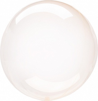 Шар К Deco Bubble (Бабл), 18''/46 см, Кристалл, Оранжевый, 1 шт.