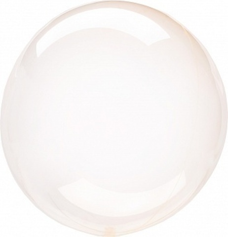 Шар К Deco Bubble (Бабл), 18''/46 см, Кристалл, Оранжевый, 1 шт.