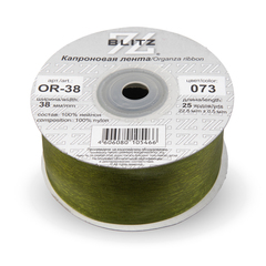 Лента капроновая 38 мм ( 1 1/2 ") "BLITZ" OR-38 №073 т. оливковый