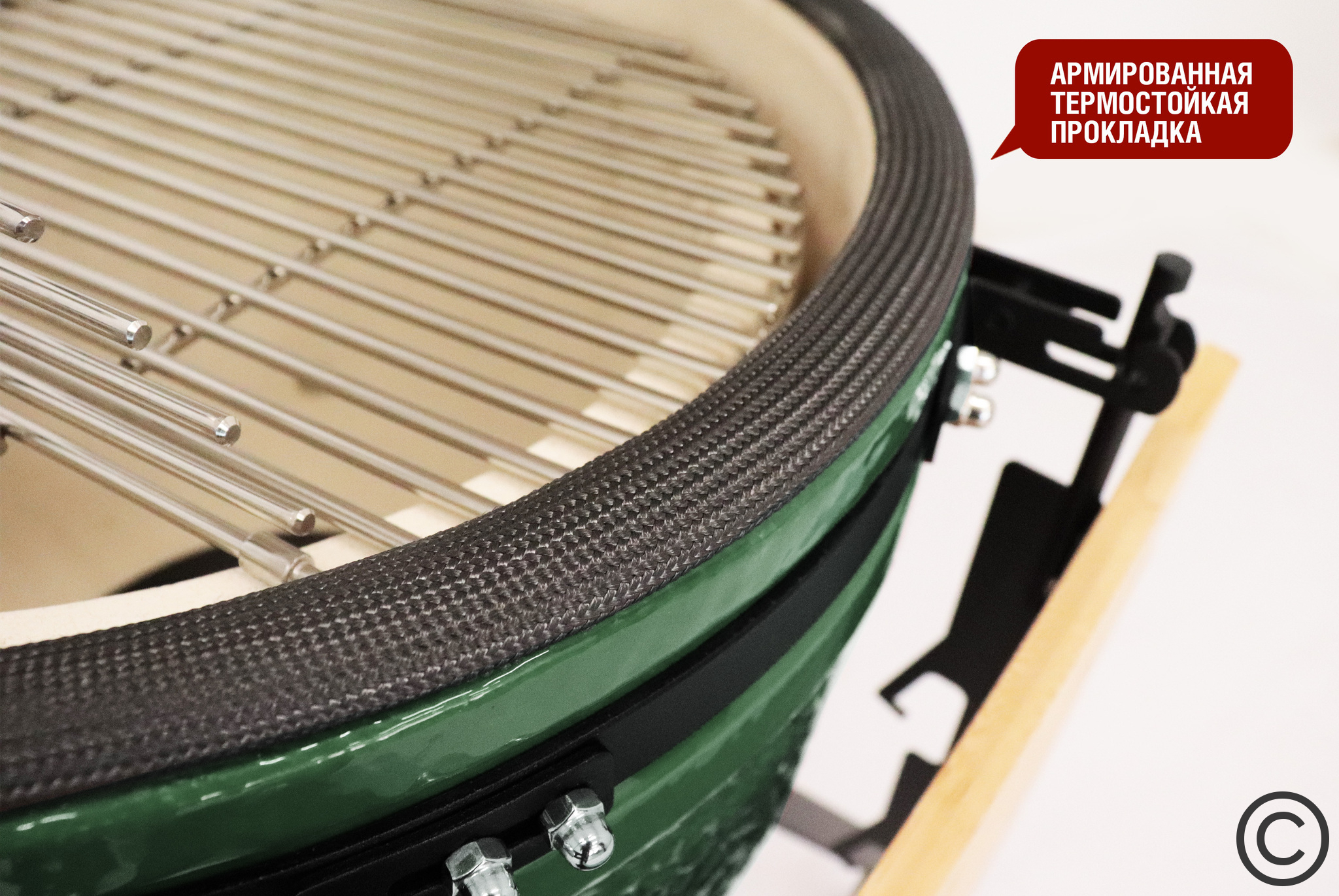 Керамический гриль SG24 PRO CFG 61 см / 24 дюйма (зеленый) Артикул: SG24PROCFGG Фото №6