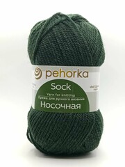 Пряжа "Носочная", 50% шерсть, 50% акрил, 100 гр, 200 м, Тайга