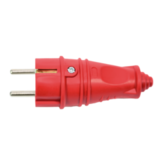 Вилка прямая 16А 2P+E 250В IP44 MultiSet каучук красн. SE MST4401RD — фото 4