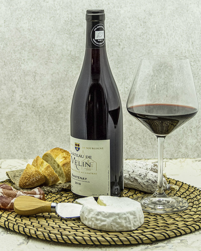 Вино Chateau De Melin Шато де Мелан Сантене Красное Cухое 2018 г.у. 13% 0,75 л, Франция