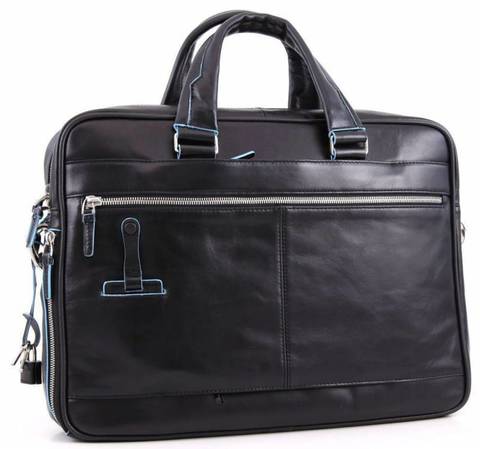 Сумка Piquadro Blue Square CA2849B2/N, чёрный, кожа натуральная