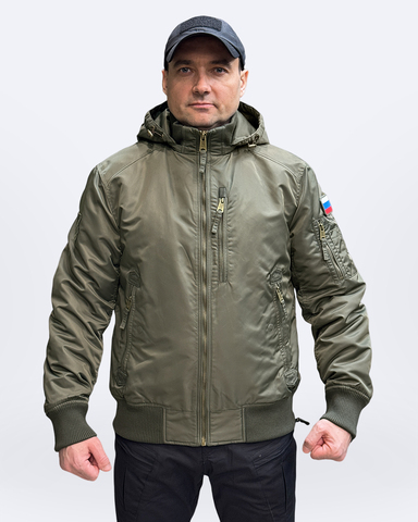 Куртка бомбер Corbona Деми олива