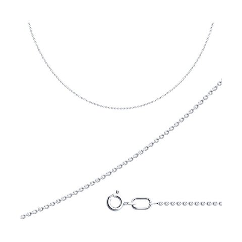 Цепь якорное плетение из серебра 0,3