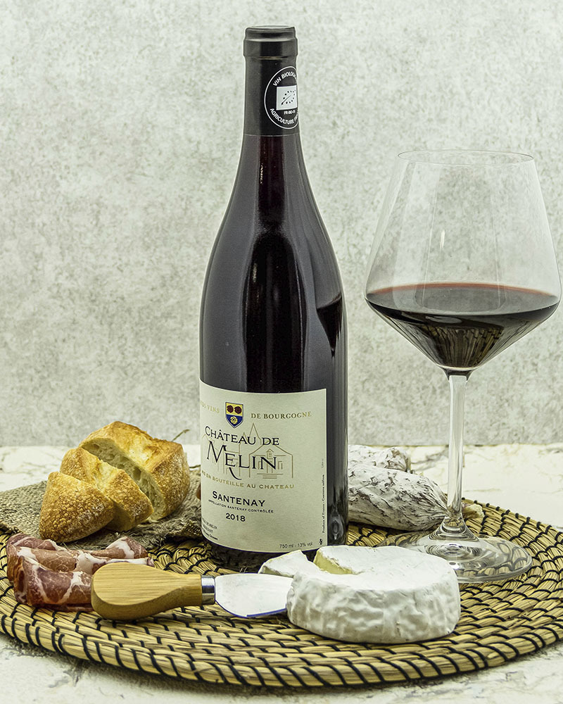 Вино Chateau De Melin Шато де Мелан Сантене Красное Cухое 2018 г.у. 13% 0,75 л, Франция