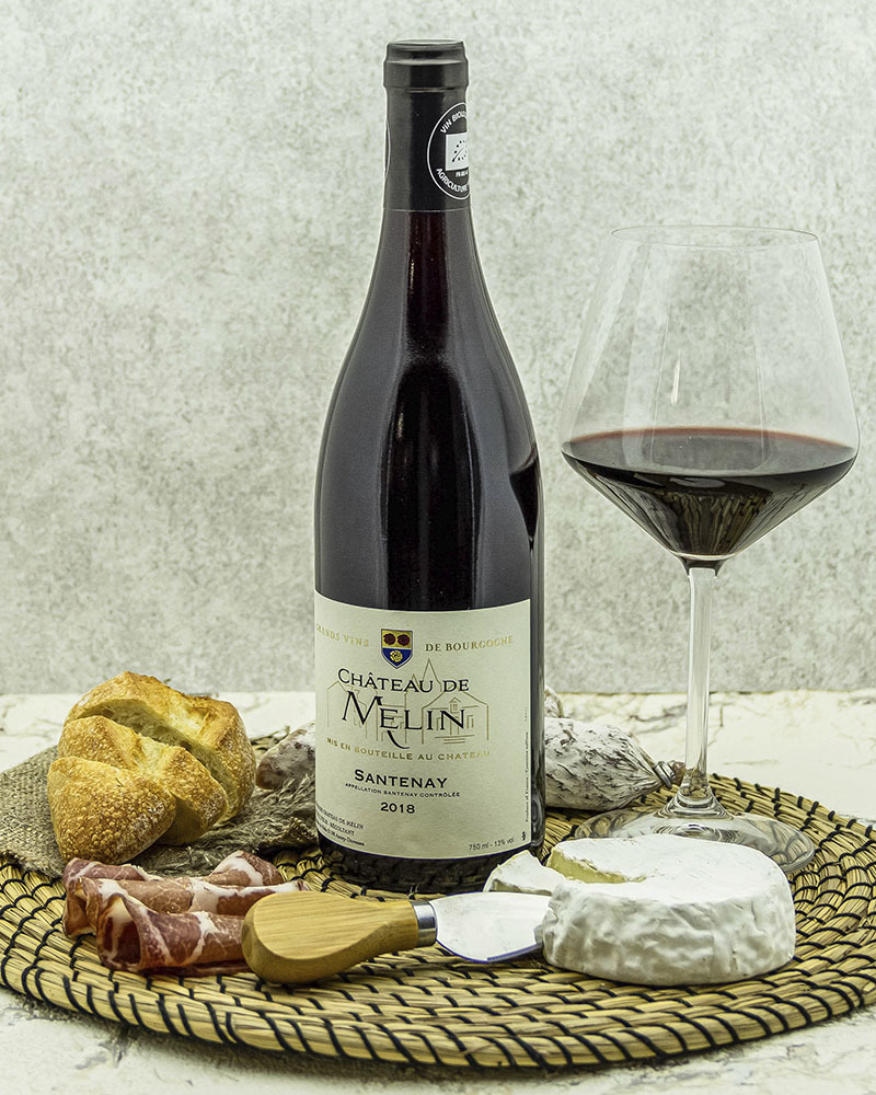 Вино Chateau De Melin Шато де Мелан Сантене Красное Cухое 2018 г.у. 13% 0,75 л, Франция