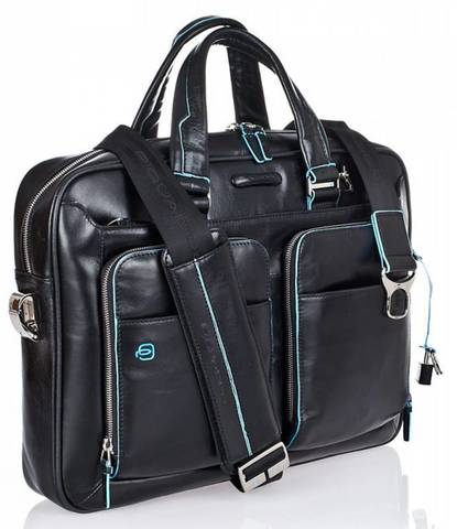 Сумка Piquadro Blue Square CA2849B2/N, чёрный, кожа натуральная