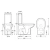 BelBagno BB548CP Чаша напольного унитаза, цвет: белый