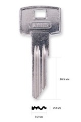 Заготовка английского ключа 13384 ABUS ZS22E